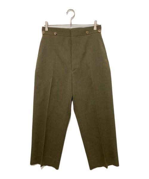 HUM VENT（ヒューベント）HUM VENT (ヒューベント) SOLIS CAVALRY TROUSERS ソリスキャバリートラウザーズ カーキ サイズ:2の古着・服飾アイテム