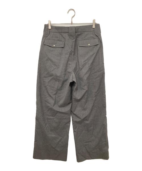 DAIRIKU（ダイリク）DAIRIKU (ダイリク) Embroidery Western Wide Slacks　エンブロイダリー ウエスタン ワイド スラックス　24SS B-4 グレー サイズ:29の古着・服飾アイテム