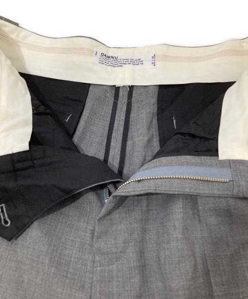 DAIRIKU（ダイリク）DAIRIKU (ダイリク) Embroidery Western Wide Slacks　エンブロイダリー ウエスタン ワイド スラックス　24SS B-4 グレー サイズ:29の古着・服飾アイテム