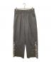 DAIRIKU（ダイリク）の古着「Embroidery Western Wide Slacks　エンブロイダリー ウエスタン ワイド スラックス　24SS B-4」｜グレー