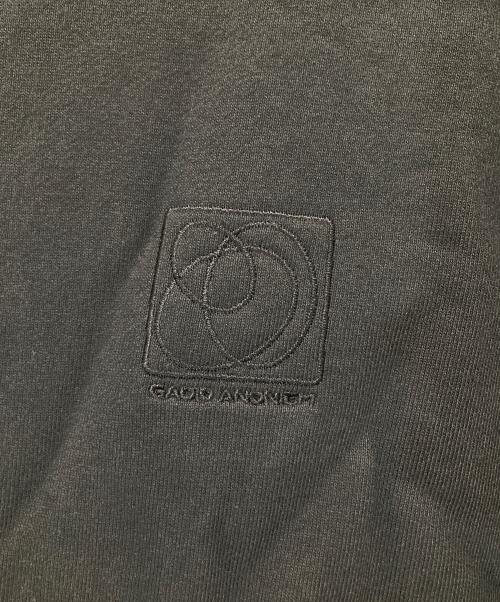 gadid anoniem（ガディッド アノニム）gadid anoniem (ガディッド アノニム) ロゴ刺繍スウェット ブラック サイズ:フリーの古着・服飾アイテム