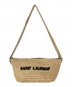 Saint Laurent Parisサンローランパリ）の古着「ラフィアショルダーバッグ」｜ベージュ