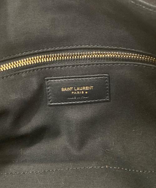 Saint Laurent Paris（サンローランパリ）Saint Laurent Paris (サンローランパリ) ラフィアショルダーバッグ ベージュの古着・服飾アイテム