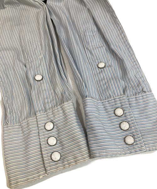 RRL（ダブルアールエル）RRL (ダブルアールエル) ストライプシャツ スカイブルー サイズ:XSの古着・服飾アイテム