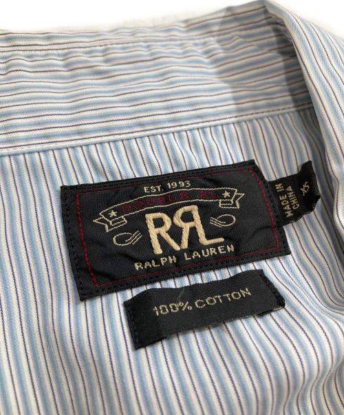 RRL（ダブルアールエル）RRL (ダブルアールエル) ストライプシャツ スカイブルー サイズ:XSの古着・服飾アイテム
