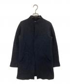 YOHJI YAMAMOTOヨウジヤマモト）の古着「タイトノーカラーコート」｜ネイビー
