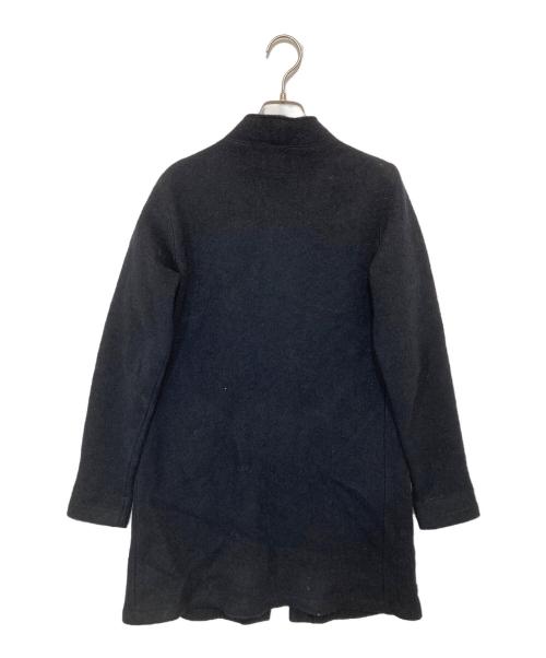 YOHJI YAMAMOTO（ヨウジヤマモト）YOHJI YAMAMOTO (ヨウジヤマモト) タイトノーカラーコート ネイビー サイズ:3の古着・服飾アイテム