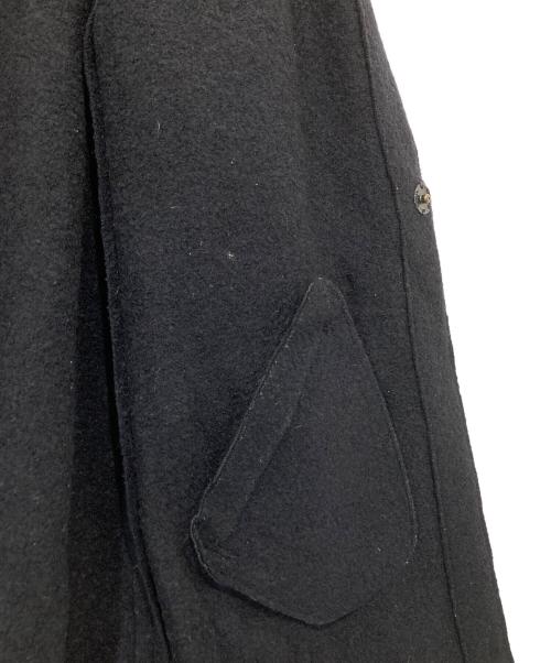 YOHJI YAMAMOTO（ヨウジヤマモト）YOHJI YAMAMOTO (ヨウジヤマモト) タイトノーカラーコート ネイビー サイズ:3の古着・服飾アイテム