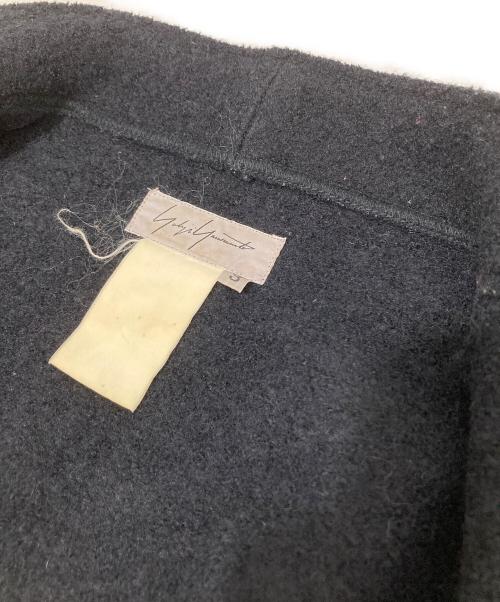 YOHJI YAMAMOTO（ヨウジヤマモト）YOHJI YAMAMOTO (ヨウジヤマモト) タイトノーカラーコート ネイビー サイズ:3の古着・服飾アイテム