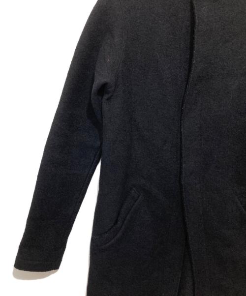 YOHJI YAMAMOTO（ヨウジヤマモト）YOHJI YAMAMOTO (ヨウジヤマモト) タイトノーカラーコート ネイビー サイズ:3の古着・服飾アイテム