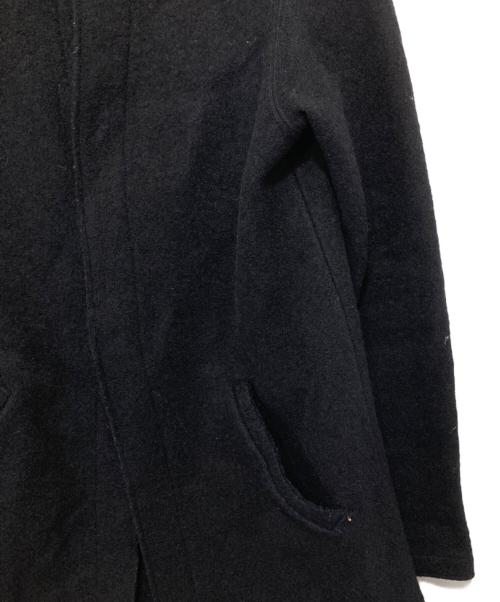 YOHJI YAMAMOTO（ヨウジヤマモト）YOHJI YAMAMOTO (ヨウジヤマモト) タイトノーカラーコート ネイビー サイズ:3の古着・服飾アイテム