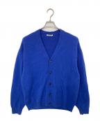 AURALEEオーラリー）の古着「BABY CASHMERE KNIT CARDIGAN　ベビーカシミヤニットカーディガン」｜ブルー