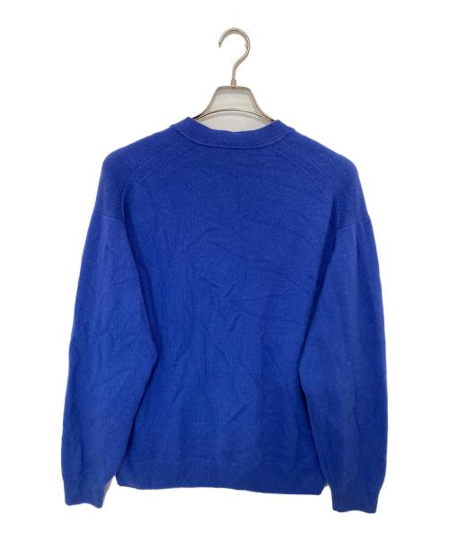 AURALEE（オーラリー）AURALEE (オーラリー) BABY CASHMERE KNIT CARDIGAN　ベビーカシミヤニットカーディガン ブルー サイズ:５の古着・服飾アイテム