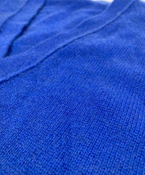 AURALEE（オーラリー）AURALEE (オーラリー) BABY CASHMERE KNIT CARDIGAN　ベビーカシミヤニットカーディガン ブルー サイズ:５の古着・服飾アイテム