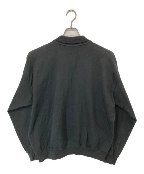 AURALEE（オーラリー）AURALEE (オーラリー) PIMA LIGHT SWEAT ポロ　ピマライトスウェットポロ　A24AP02MS ブラック サイズ:3の古着・服飾アイテム