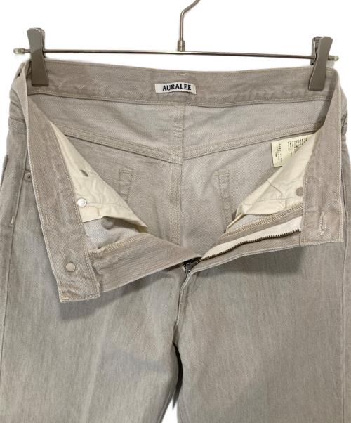 AURALEE（オーラリー）AURALEE (オーラリー) FADED HARD TWIST BROWN DENIM 5P PANTS　フェイデッド ハード ツイスト ブラウン デニム ファイブポケット パンツ　	A26SP01BD ベージュ サイズ:28の古着・服飾アイテム