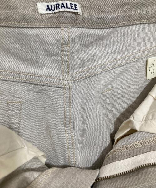 AURALEE（オーラリー）AURALEE (オーラリー) FADED HARD TWIST BROWN DENIM 5P PANTS　フェイデッド ハード ツイスト ブラウン デニム ファイブポケット パンツ　	A26SP01BD ベージュ サイズ:28の古着・服飾アイテム