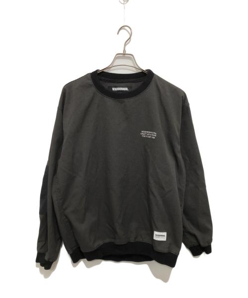 NEIGHBORHOOD（ネイバーフッド）NEIGHBORHOOD (ネイバーフッド) PULLOVER SHIRT LS プルオーバーシャツL/S 232TSNH-SHM08 グレー サイズ:Lの古着・服飾アイテム