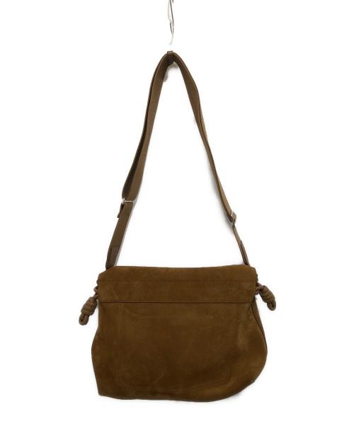LOEWE（ロエベ）LOEWE (ロエベ) スエードメッセンジャーバッグ ブラウンの古着・服飾アイテム