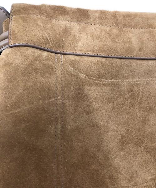 LOEWE（ロエベ）LOEWE (ロエベ) スエードメッセンジャーバッグ ブラウンの古着・服飾アイテム