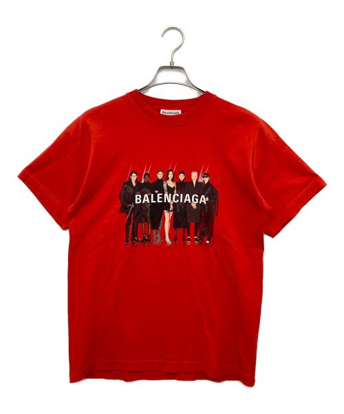 BALENCIAGA（バレンシアガ）BALENCIAGA (バレンシアガ) REAL BALENCIAGA TEE リアルバレンシアガT レッド サイズ:XSの古着・服飾アイテム