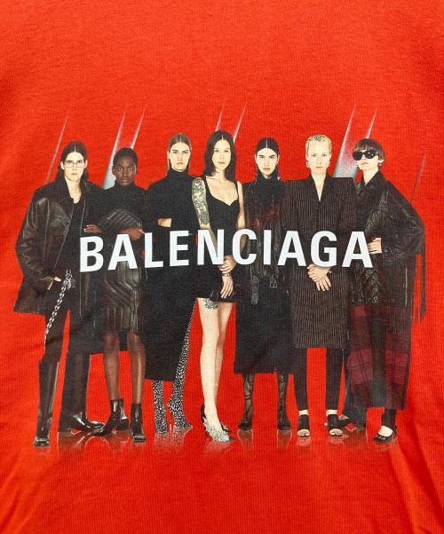 BALENCIAGA（バレンシアガ）BALENCIAGA (バレンシアガ) REAL BALENCIAGA TEE リアルバレンシアガT レッド サイズ:XSの古着・服飾アイテム