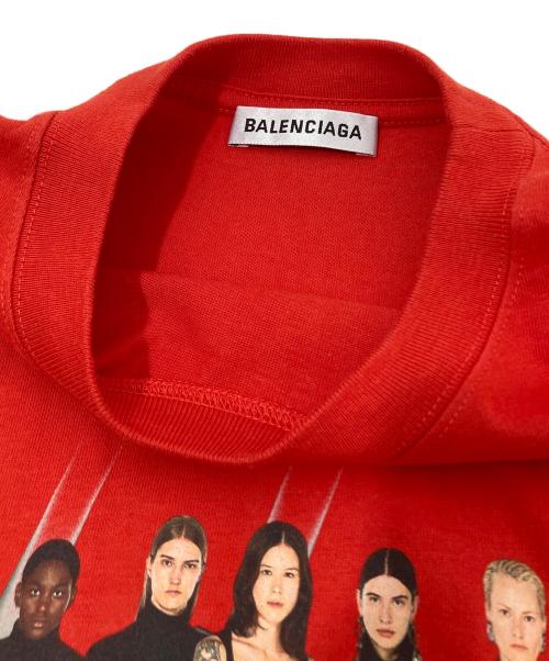 BALENCIAGA（バレンシアガ）BALENCIAGA (バレンシアガ) REAL BALENCIAGA TEE リアルバレンシアガT レッド サイズ:XSの古着・服飾アイテム