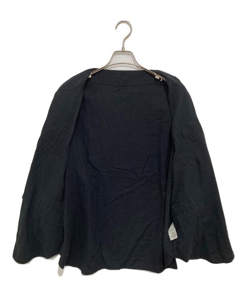 Porter Classic（ポータークラシック）Porter Classic (ポータークラシック) SUVIN GOLD GAUZE BASEBALL SHIRT CUSTOM スビンゴールドガーゼベースボールショートカスタム ブラック サイズ:Lの古着・服飾アイテム
