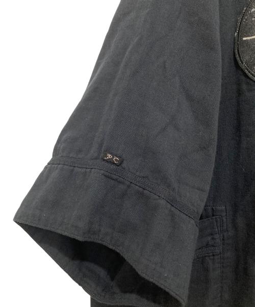 Porter Classic（ポータークラシック）Porter Classic (ポータークラシック) SUVIN GOLD GAUZE BASEBALL SHIRT CUSTOM スビンゴールドガーゼベースボールショートカスタム ブラック サイズ:Lの古着・服飾アイテム