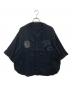 Porter Classic（ポータークラシック）の古着「SUVIN GOLD GAUZE BASEBALL SHIRT CUSTOM スビンゴールドガーゼベースボールショートカスタム」｜ブラック