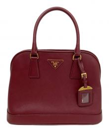 PRADA（プラダ）の古着「SAFFIANO LUX ハンドバッグ サフィアーノ ルクス」｜レッド