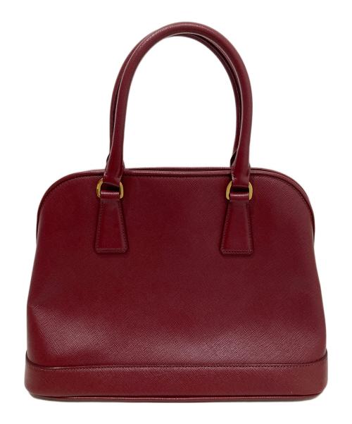 PRADA（プラダ）PRADA (プラダ) SAFFIANO LUX ハンドバッグ サフィアーノ ルクス レッドの古着・服飾アイテム