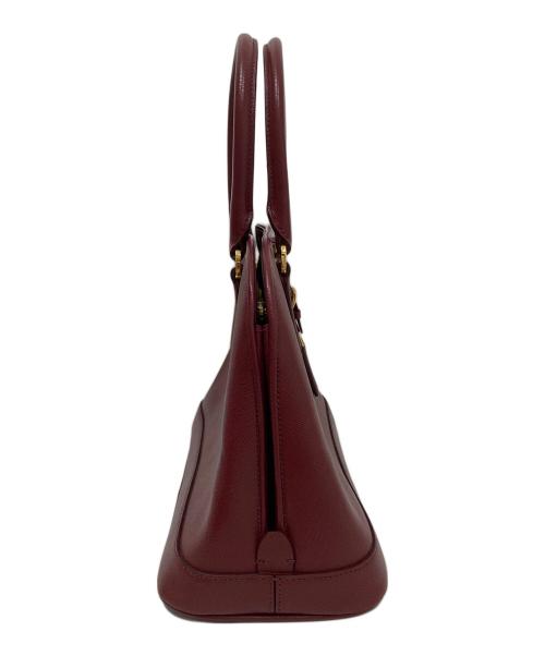 PRADA（プラダ）PRADA (プラダ) SAFFIANO LUX ハンドバッグ サフィアーノ ルクス レッドの古着・服飾アイテム