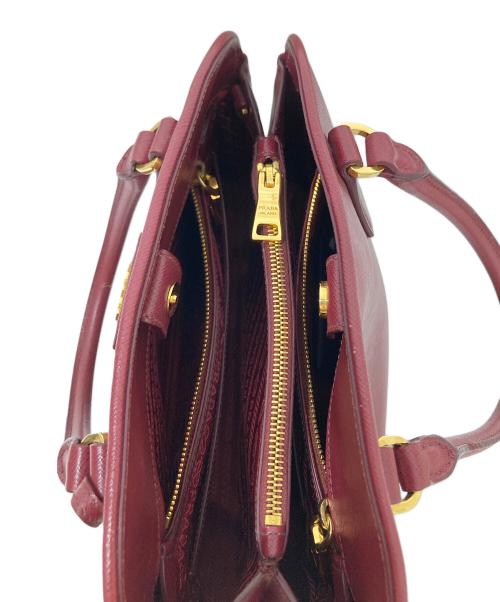 PRADA（プラダ）PRADA (プラダ) SAFFIANO LUX ハンドバッグ サフィアーノ ルクス レッドの古着・服飾アイテム