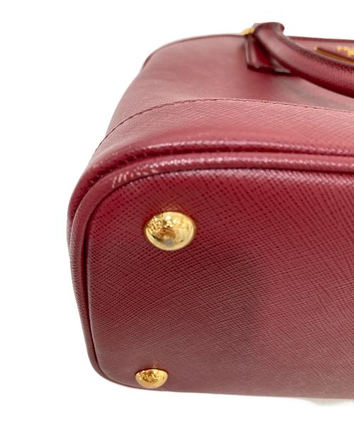 PRADA（プラダ）PRADA (プラダ) SAFFIANO LUX ハンドバッグ サフィアーノ ルクス レッドの古着・服飾アイテム