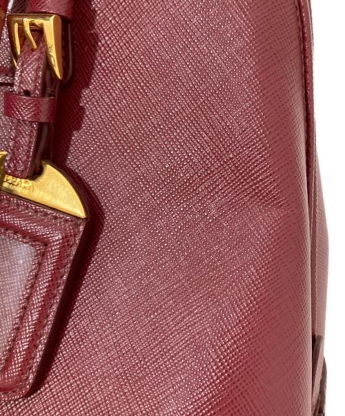 PRADA（プラダ）PRADA (プラダ) SAFFIANO LUX ハンドバッグ サフィアーノ ルクス レッドの古着・服飾アイテム
