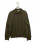 MAISON KITSUNE（メゾンキツネ）の古着「FOX HEAD PATCH POLO JUMPER フォックス ヘッド パッチ LM00206KT1036 ポロ ジャンパー」｜カーキ