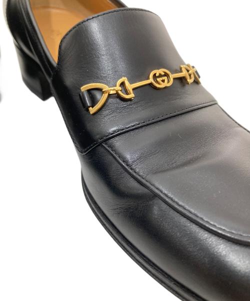 GUCCI（グッチ）GUCCI (グッチ) ホースビットローファー ブラック サイズ:38の古着・服飾アイテム