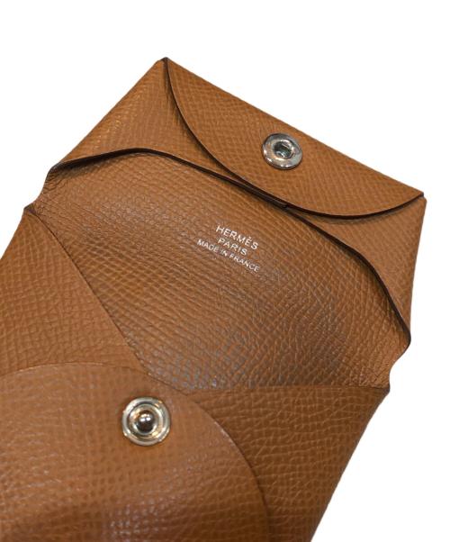 HERMES（エルメス）HERMES (エルメス) HERMES エルメス バスティア GM ヴォーエプソン B刻印 コインケース 小銭入れ 財布 ベージュの古着・服飾アイテム