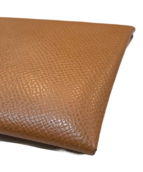 HERMES（エルメス）HERMES (エルメス) HERMES エルメス バスティア GM ヴォーエプソン B刻印 コインケース 小銭入れ 財布 ベージュの古着・服飾アイテム