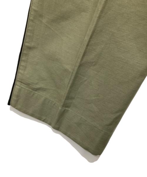 INSCRIRE（アンスクリア）INSCRIRE (アンスクリア) Hybrid Baker Pant ハイブリッド ベイカー パンツ 124AW-PT160 ブラック×カーキ サイズ:3の古着・服飾アイテム