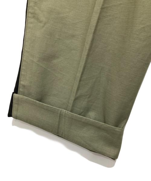 INSCRIRE（アンスクリア）INSCRIRE (アンスクリア) Hybrid Baker Pant ハイブリッド ベイカー パンツ 124AW-PT160 ブラック×カーキ サイズ:3の古着・服飾アイテム