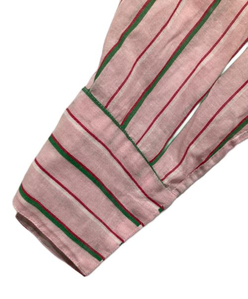 ne quittez pas（ヌキテパ）ne quittez pas (ヌキテパ) Cotton Voile Stripe Panel Dress コットン ボイル ストライプ パネル ドレス 010461WN4 ピンク サイズ:Mの古着・服飾アイテム