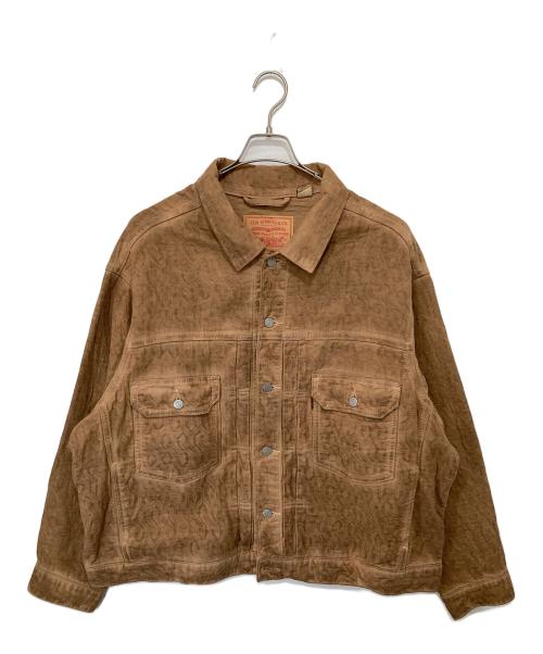 LEVI'S（リーバイス）LEVI'S (リーバイス) stussy (ステューシー) 2nd Dyed Jacquard Jacket　セカンド ダイド ジャカード ジャケット　PC9-A5216-0001 ベージュ サイズ:XLの古着・服飾アイテム