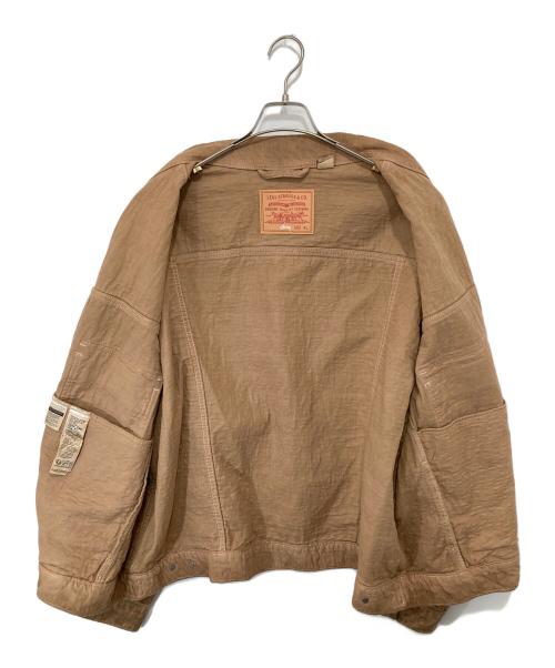 LEVI'S（リーバイス）LEVI'S (リーバイス) stussy (ステューシー) 2nd Dyed Jacquard Jacket　セカンド ダイド ジャカード ジャケット　PC9-A5216-0001 ベージュ サイズ:XLの古着・服飾アイテム
