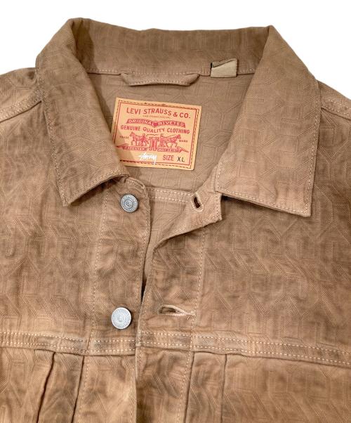 LEVI'S（リーバイス）LEVI'S (リーバイス) stussy (ステューシー) 2nd Dyed Jacquard Jacket　セカンド ダイド ジャカード ジャケット　PC9-A5216-0001 ベージュ サイズ:XLの古着・服飾アイテム