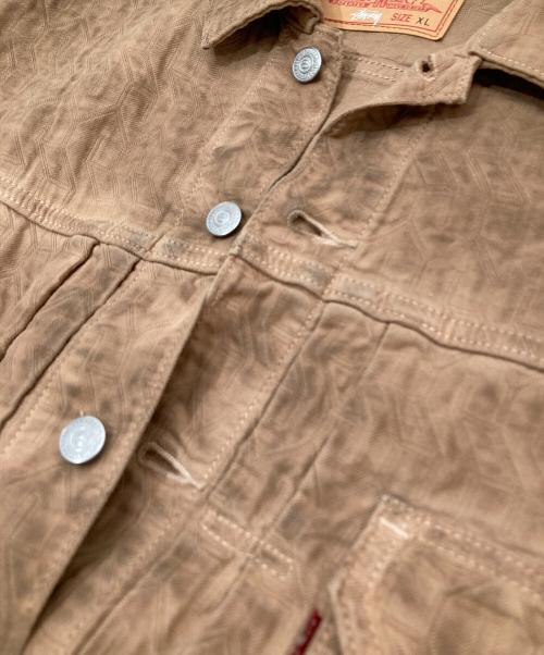 LEVI'S（リーバイス）LEVI'S (リーバイス) stussy (ステューシー) 2nd Dyed Jacquard Jacket　セカンド ダイド ジャカード ジャケット　PC9-A5216-0001 ベージュ サイズ:XLの古着・服飾アイテム