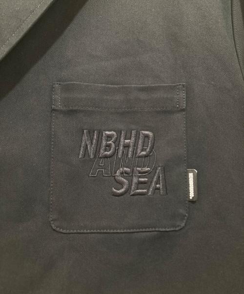 NEIGHBORHOOD（ネイバーフッド）NEIGHBORHOOD (ネイバーフッド) WIND AND SEA 3BUTTON JACKET　ウィンド・アンド・シー・スリー・ボタン・ジャケット　	231AQWSN-JKM01S ブラック サイズ:Mの古着・服飾アイテム