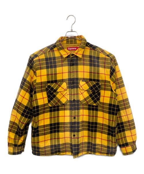 SUPREME（シュプリーム）Supreme (シュプリーム) QUILTED PLAID キルテッド プレイド イエロー サイズ:Mの古着・服飾アイテム