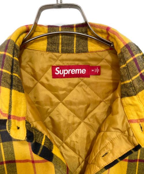 SUPREME（シュプリーム）Supreme (シュプリーム) QUILTED PLAID キルテッド プレイド イエロー サイズ:Mの古着・服飾アイテム